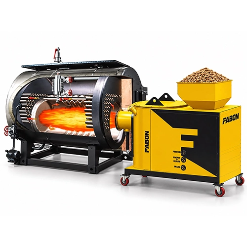 Industrial Front-Fire Pellet Burner